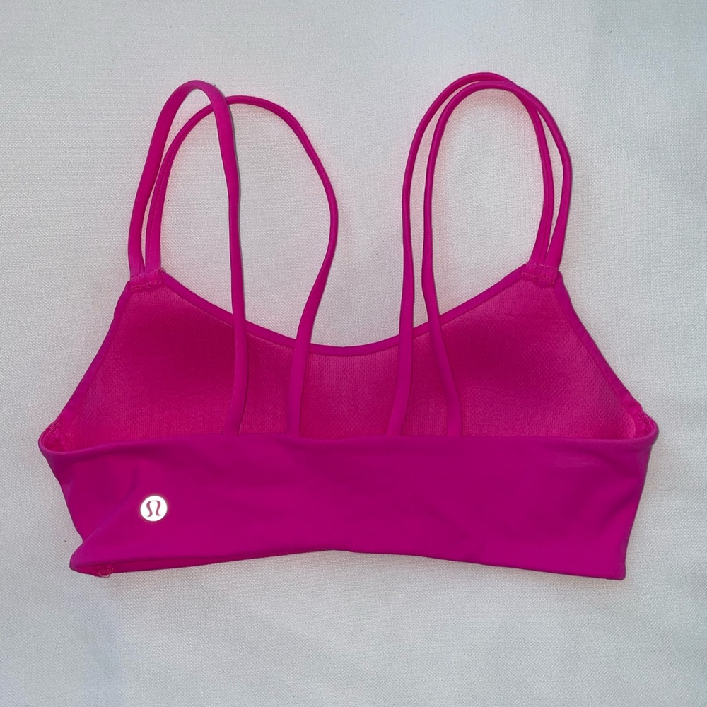 lululemon athletica Bright Pink Strappy Sports Bra